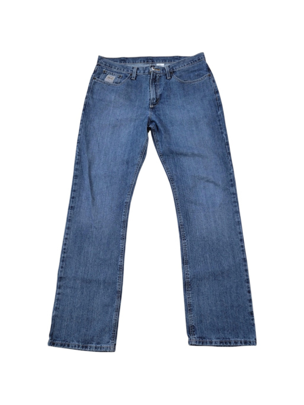CINCH Men's Straight Leg Blue 100% Cotton Jeans Size 34/34 Pre-owned Condition